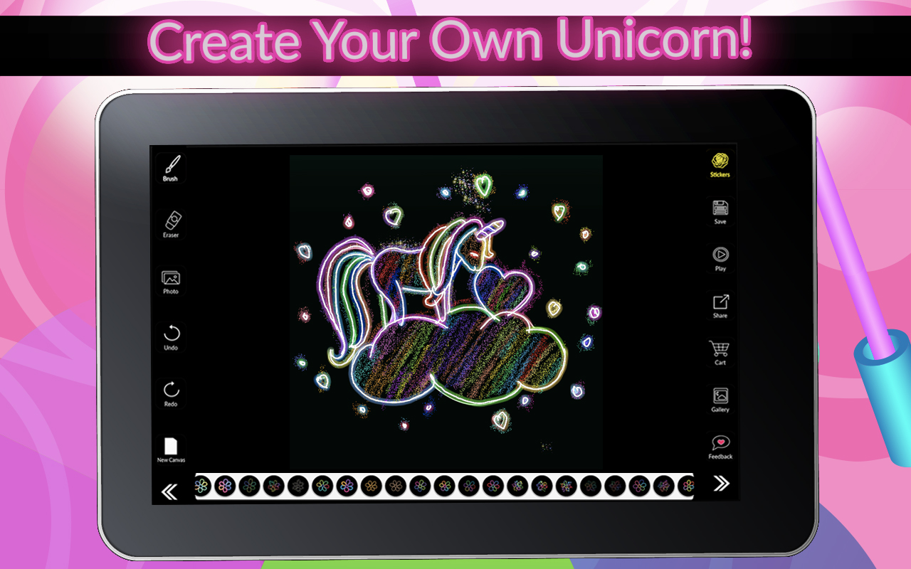 Doodley: Doodle Art Drawing & Painting Neon Paint