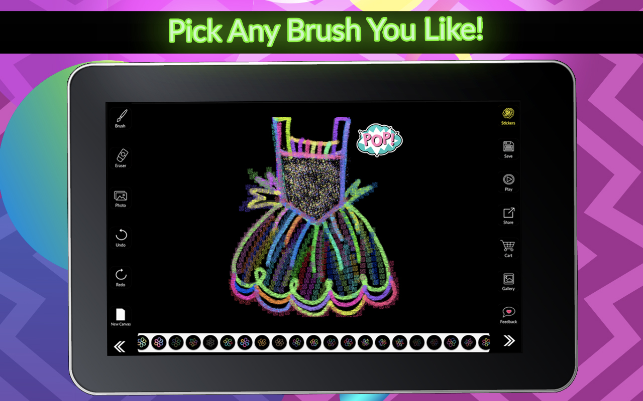 Doodley: Doodle Art Drawing & Painting Neon Paint