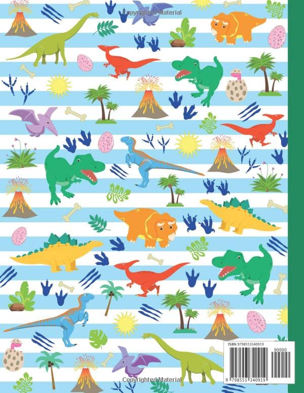 Sketchbook for Boys: Dinosaurs Sketch Book for Kids - Blank Pages for Sketching, Drawing, Writing, and Doodling - Large 8.5 x 11 Drawing Pad - Gift Idea for Young Artists