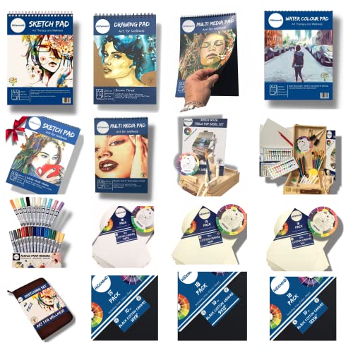 HiDemanD Sketch Book | A3 Paper - Drawing Pad | Our Artist Sketch Pad has | 72 Pages | 36 Sheets of Stunning White Art Paper | The Sketch Pad is a Super Addition to Your Art Supplies