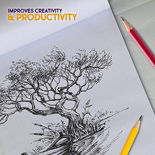 2 Packs of A3 Sketchbook Drawing Paper - Kids Coloring Book and Art Paper - Easy to Use Doodle Pad with 80 GSM 30 Sheets Each Total 60 Sheets