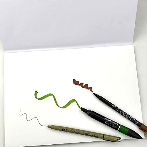 Artemae Artists A4 Bleedproof Marker Pad -75gsm Bleedproof marker paper - Drawing Pad - 50 sheets - Art paper - Art pads for artists - white paper - Marker Paper for Pigment & Alcohol Markers, for Dra