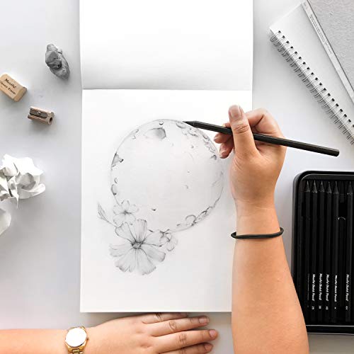 MozArt Supplies Artist Sketch Pad A4 – 60 Sheets (160 GSM) Acid Free Drawing Paper pad with Premium Quality- Art Supplies for Students and Adults