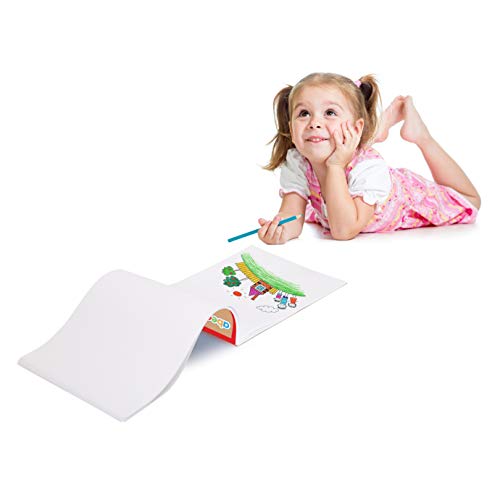 abeec A4 Plain Paper Drawing Pad - 72 Sheet Sketch Book - A4 Drawing Pad - Arts and Craft Scrap Book Essential for Kids Activity Packs - Colouring Books for Children - Drawing Paper for Children