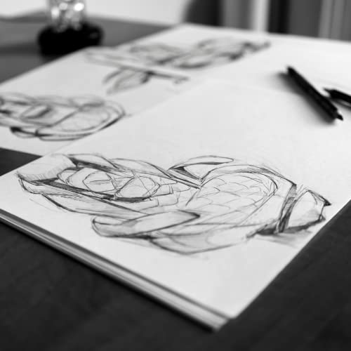 Fairfax & Co Artist Sketch Pad | A4 Paper Art Sketchbook 40 Sheets (160 GSM) Acid Free Drawing Paper Cartridge Paper with Premium Quality Mixed Media Use Art Supplies for Students and Adults