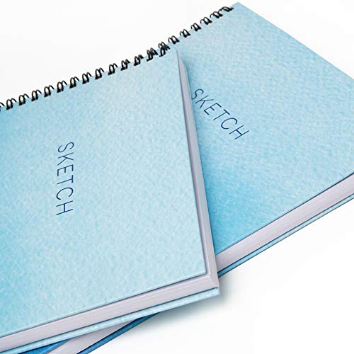 abeec Sketch Book 3 Pack - 1 X A3 Sketchbook, 2 X A4 Sketchbook - 120 Sheets of Drawing Paper in Total - Art Supplies for Drawing and Sketching - 160gsm - Drawing Pad - Art Books for Adults