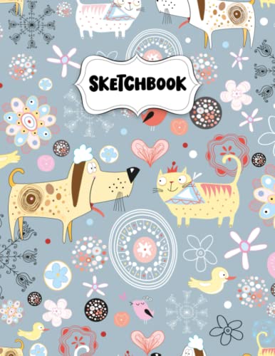 Sketchbook: Pretty Girls Sketch Book for Drawing: Blank Sketch Pad for Drawing for Kids: Sketchpad for Drawing for Kids, Bleed Proof Art Sketch Book 8.5 x 11