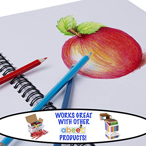 abeec Sketch Book 3 Pack - 1 X A3 Sketchbook, 2 X A4 Sketchbook - 120 Sheets of Drawing Paper in Total - Art Supplies for Drawing and Sketching - 160gsm - Drawing Pad - Art Books for Adults