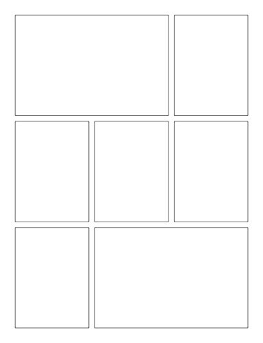 Blank Comic Book for Kids: Draw Your Own Comic Book, Make Your Own Comic Book, Sketch Book for Kids: 2 (Blank Story Books)