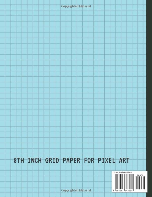 Pixel Artist's Sketchbook: Pixel Art Graph paper | Drawing Blank Notebook | 1/8 Squares Grid Paper Note | Tree Monster | Gift For Pixel Artist, Boys & Girls Gamers, Game Developers