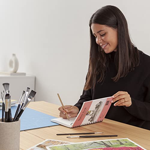Elan Sketch Book A5, 80 Sheets 120gsm Paper, A5 Sketchbook Spiral Bound Made for Artists, A5 Art Book, Sketching Pad A5, Lightweight Drawing Book, Sketchbook A5, Small A5 Sketch Pad A5
