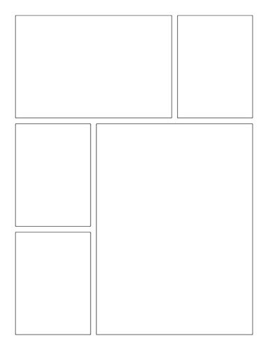 Blank Comic Book for Kids: Draw Your Own Comic Book, Make Your Own Comic Book, Sketch Book for Kids: 2 (Blank Story Books)