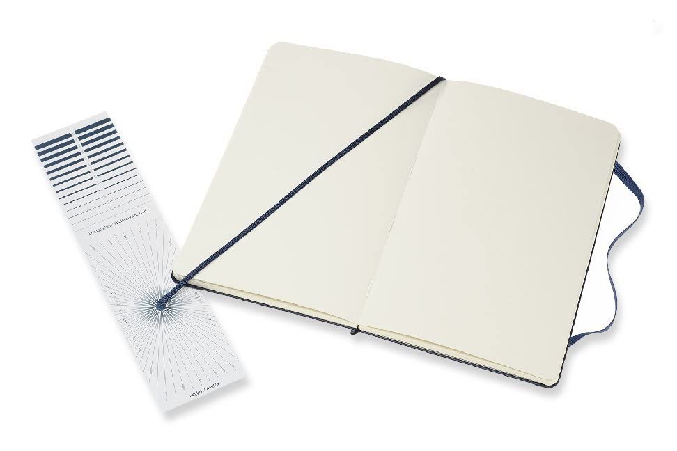 Moleskine 13 x 21 cm Large Art Collection Sketchbook Drawing Pad Notebook Album with Hard Cover and Elastic Closure, Paper Suitable for Pens, Pencils and Crayons, Black, 88 Pages,Blue