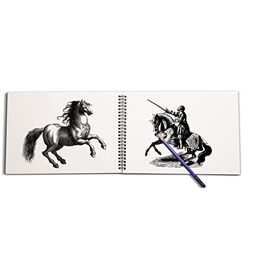 A4 Sketch Pad 2 Pack 50 Sheets Each (80 lb/ 120 g)Spiral Bound Artist Drawing Paper Durable Acid Free sketchbook for Adults & Teens Natural white Sketching Writing Painting Art Supplies