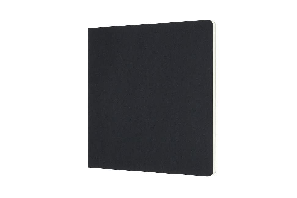 Moleskine 19 x 19 cm Square Size Art Sketch Pad Sketchbook, Paper for Pencils, Charcoal, Pens, Fountain Pens and Markers Soft Cover, Colour Black, 48 Pages