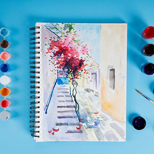 TBC Sketch Book A5 Spiral Bound Sketchbook Blank Drawing Books 200 Pages (100 Sheets) Art Paper Sketching Pad for Kids Professional Adults Beginners Children