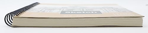 Artecho 9x12" Sketch Book, 100 Sheets (60 lb/90gsm), Spiral Bound, Art Supplies Sketch Pad, Durable Acid Free Drawing Paper, Ideal for Kids & Adults, Natural White