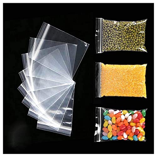 200PCS Thickening Plastic Bags Thicken 160μm for Jewelry Supplies, Beads, Screws, Sample bags for Home, Kitchen Storage, Crafts, Jewellery, DIY Arts (6*9cm)