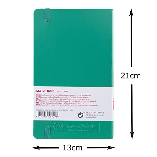 Talens Art Creation Sketchbook 80 Sheets, 13 cm x 21 cm, Forest Green