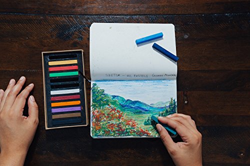 B6 Small Sketchbook for Artists - Art Journal with Thick 120 GSM Acid-Free Ivory Paper, Cute Hardcover Art Sketchbook with Sturdy Binding - B6 5 x 7-inch Lay Flat Mixed Media Sketchbook - ZenART