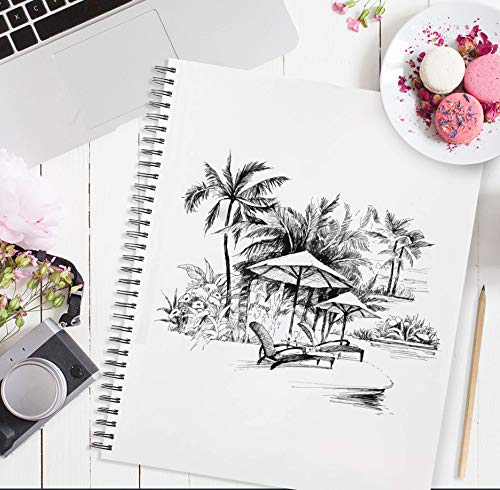 A3 Sketchbook for Artists Hardcover – 200GSM Very Thick Paper – Large Sketch Pad Art Book, Spiral Bound Sketch Book for Artists and Children – Drawing Book 29x42cm, 40 Sheets / 80 Pages