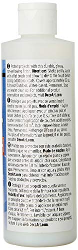 Deco Art DuraClear Polyurethane Gloss Varnish, 236 ml (Pack of 1)