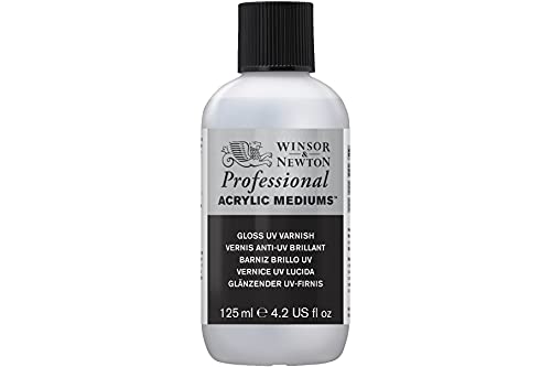 Winsor & Newton 3030929 UV - varnish glossy, protective layer for acrylic paintings - 125ml bottle