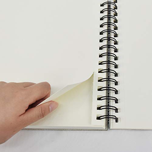 PENCILMARCH Spiral Bound Artist Sketch Pad – A5 Sketchbook 180 GSM 50 Sheets Art Pad Paper for Artists, Art Book Pad for The Studio, School Or at Home