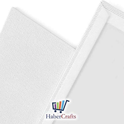 A4 Canvas Panel Stretched Blank Canvas Board Primed Artist Boards 100% Cotton for Oil Paint Acrylic Painting Mixed Media Acid Free White Canvases Art Painting Panel (A4 Size - 210 x 297mm - 1 Board)