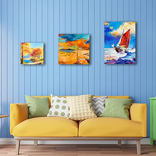 5 Packs Blank Canvas Panels Board 30 x 40 cm(12" x 16"), 100% Cotton for Acrylic Painting, Oil Paint & Wet Water Art Media, Canvases for Professional Artist, Hobby Painters & Beginners