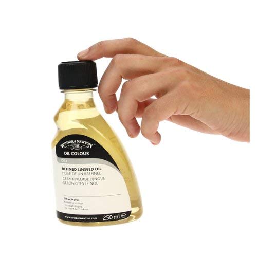 Winsor & Newton WN3039748 Refined Linseed Oil 250 ml, RCFRLO250