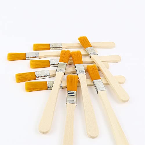 Pilikoll 30 Pcs Paint Brush Set Nylon Acrylic Paint Brushes Keyboard Cleaning Brush Chip Paint Brushes With Wooden Handle for Art Painting Drawing Cleaning Dust Brushing Glue and Home DIY