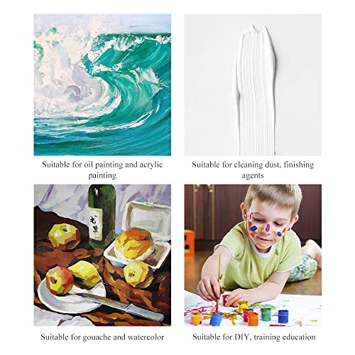 Pilikoll 30 Pcs Paint Brush Set Nylon Acrylic Paint Brushes Keyboard Cleaning Brush Chip Paint Brushes With Wooden Handle for Art Painting Drawing Cleaning Dust Brushing Glue and Home DIY