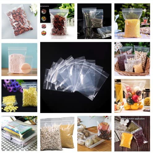 200PCS Thickening Plastic Bags Thicken 160μm for Jewelry Supplies, Beads, Screws, Sample bags for Home, Kitchen Storage, Crafts, Jewellery, DIY Arts (6*9cm)
