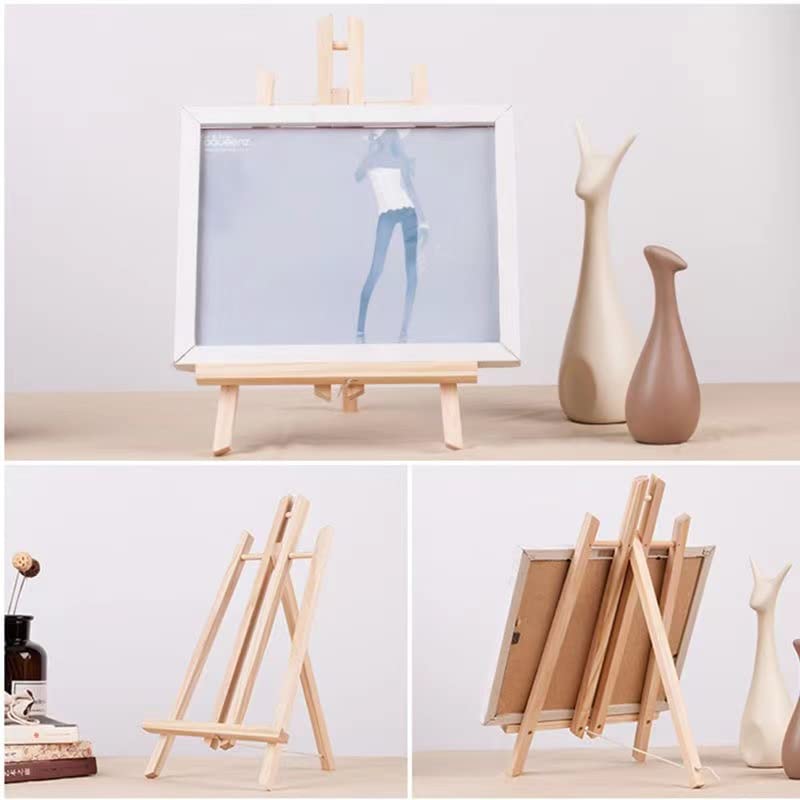 2 Pack Wooden Tabletop Art Display Easels, Small Painting Easel 30cm, Desktop Holder Stand for Displaying Canvas Paintings,Drawing, Weddings, Kids Arts & Crafts