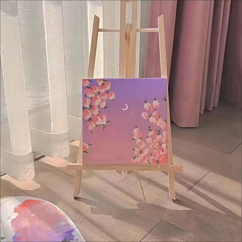 2 Pack Wooden Tabletop Art Display Easels, Small Painting Easel 30cm, Desktop Holder Stand for Displaying Canvas Paintings,Drawing, Weddings, Kids Arts & Crafts