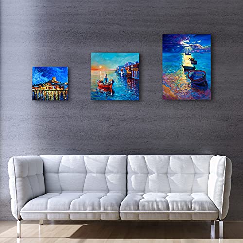 10 Packs Blank Canvas Panels Board 20 x 20 cm(8" x 8"), 100% Cotton for Acrylic Painting, Oil Paint & Wet Water Art Media, Canvases for Professional Artist, Hobby Painters & Beginners