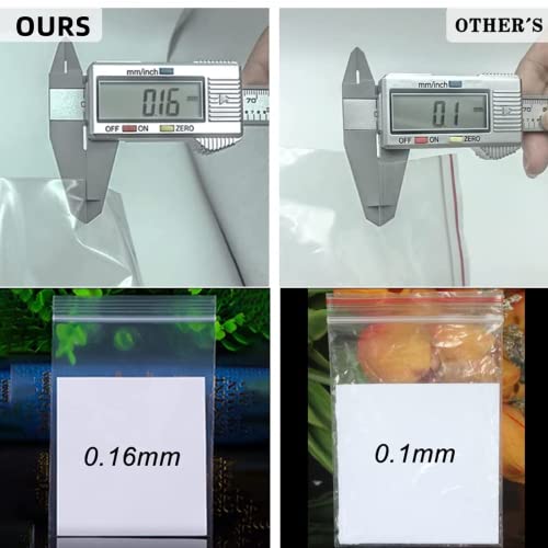 200PCS Thickening Plastic Bags Thicken 160μm for Jewelry Supplies, Beads, Screws, Sample bags for Home, Kitchen Storage, Crafts, Jewellery, DIY Arts (6*9cm)