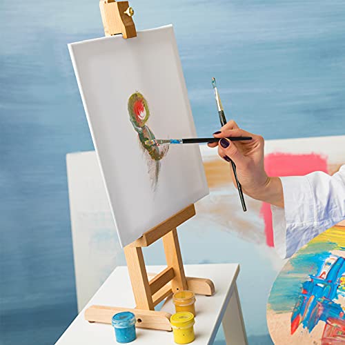 10 Packs Blank Canvas Panels Board 20 x 20 cm(8" x 8"), 100% Cotton for Acrylic Painting, Oil Paint & Wet Water Art Media, Canvases for Professional Artist, Hobby Painters & Beginners