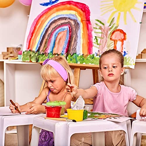 Blank Canvas Boards for Painting, Set of 8 Art Square Canvas Frame Panels, Board Stretcher Academy Acrylic Oil Water Painting, Stretched Wooden Frames, 100% Cotton, Canvases for Kids & Artist