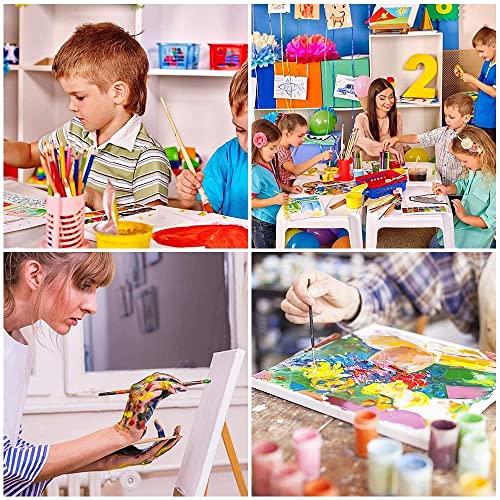 Blank Canvas Boards for Painting, Set of 8 Art Square Canvas Frame Panels, Board Stretcher Academy Acrylic Oil Water Painting, Stretched Wooden Frames, 100% Cotton, Canvases for Kids & Artist