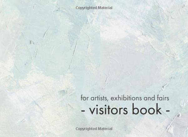 Visitors Book: for Artists, Exhibitions and Art Fairs (Oil Palette)