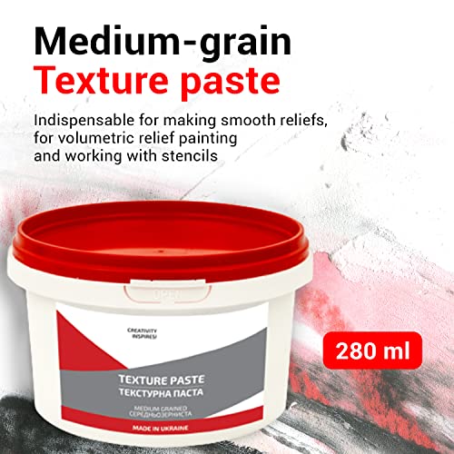7 Artists Premium Texture Paste Medium Grain 280 ml - Modelling Paste | Modelling Paste For Acrylic Painting | Texture Paste For Acrylic Paint | Modeling Paste For Art