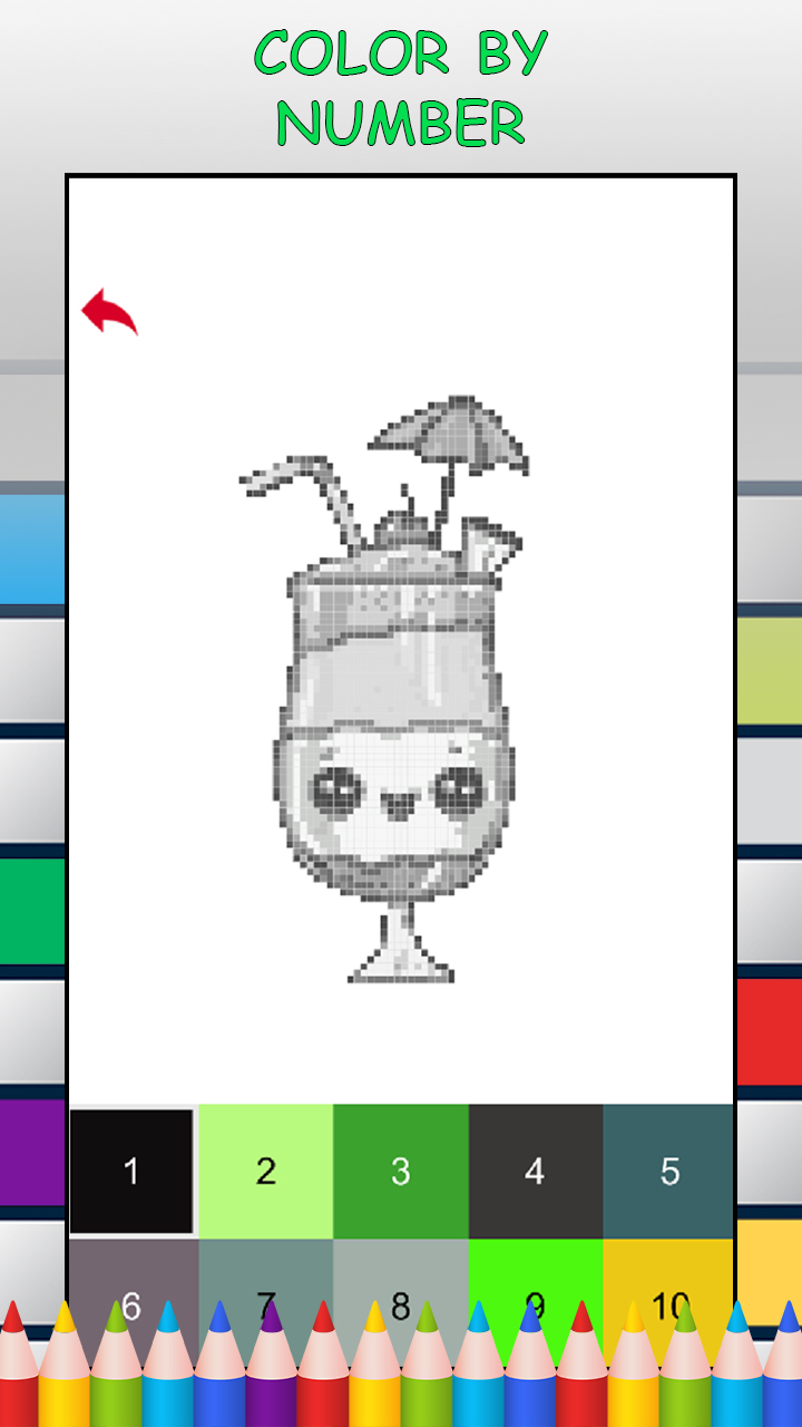Cute Kawaii Pixel Art Color by Number Game - FREE No Ads Pixel Art Puzzle - Coloring Book Pages - Happy, Creative & Relaxing - Paint & Crayon Palette - Create Color Art - Share Creations with Friends!