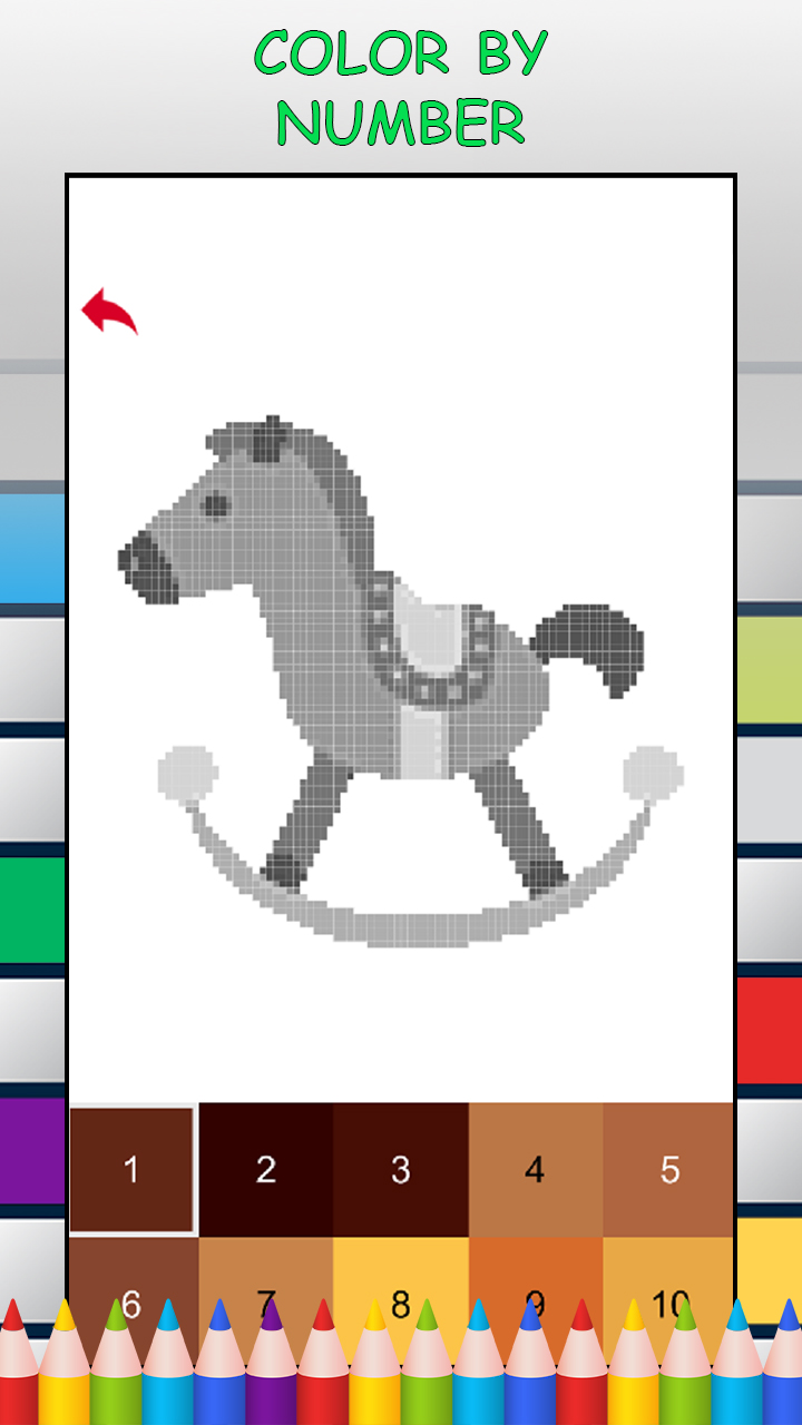 All Horses Pixel Art Color by Number Game - FREE No Ads Pixel Art Puzzle - Coloring Book Pages - Happy, Creative & Relaxing - Paint & Crayon Palette - Create Color Art - Share Creations with Friends!