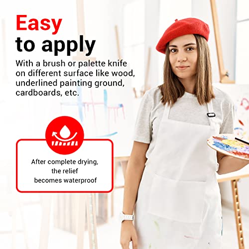 7 Artists Premium Texture Paste Medium Grain 280 ml - Modelling Paste | Modelling Paste For Acrylic Painting | Texture Paste For Acrylic Paint | Modeling Paste For Art