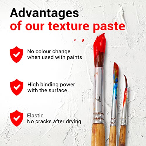 7 Artists Premium Texture Paste Medium Grain 280 ml - Modelling Paste | Modelling Paste For Acrylic Painting | Texture Paste For Acrylic Paint | Modeling Paste For Art