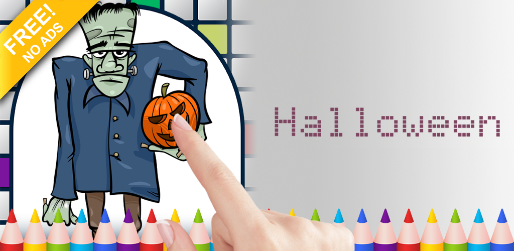 Halloween Pixel Art Color by Number Game - FREE No Ads Pixel Art Puzzle - Coloring Book Pages - Happy, Creative & Relaxing - Paint & Crayon Palette - Create Color Art - Share Creations with Friends!