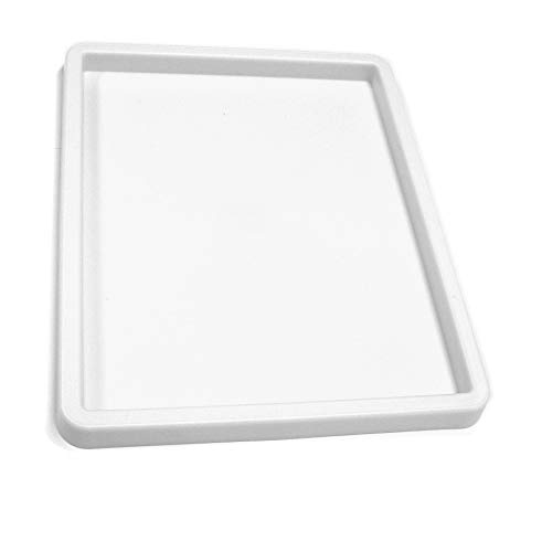 Set of 3 White Inking Tray Craft Paint Palette by Major Brushes 25cm × 20cm Sturdy Plastic Mixing Tray for Rollers