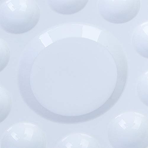 Mu Mianhua Paint Mixing Palette Tray 4 Pcs Round Plastic Art Supplies for Kids and Adults to Create DIY Craft Professional Art Painting